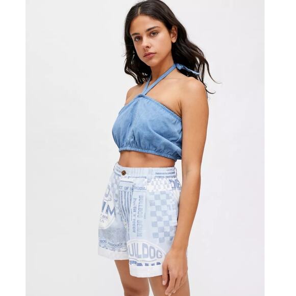 Urban Outfitters BDG Cotton Kelly Printed High-Waisted Chino Short Size Medium - Picture 1 of 16